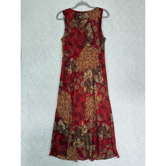 Vtg 90s 2-Piece Maxi Dress Set Sz 14 Sheer Ruffle Top Fairygrunge Boho Y2K Artsy - Picture 7 of 15